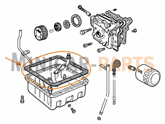 Pakking carterpan Lombardini 502 FOCS